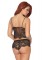 86798 2 Pc Eyelash Lace Cami With Adjustable Straps And Cheeky Boy Short Bottoms