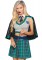 86810 3 Pc Sinister Spellcaster, Includes Crop Top With Badge Accent, High Waist