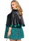 86810X 2 Pc Sinister Spellcaster, Includes Dress With Badge Accents And Cape Wit
