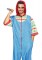 86842 Creepy Killer, Features Printed Hooded Jumpsuit With Pockets And Double Si