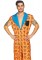 86843 Bedrock Bro, Features Printed Jumpsuit With Pockets And Double Sided Zippe