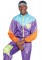 86845 2 Pc Awesome 80s Track Suit, Includes Zip Up Jumpsuit And Matching Headban