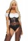 86850 2 Pc Shoot Em Up Cowgirl, Includes Peasant Top Halter Teddy And Faux Suede