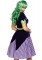 86861 2 Pc Comic Book Baddie, Includes Velvet Coat Dress With Striped Skirt And 