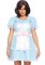 86866 2 Pc Creepy Sibling, Includes Dotted Babydoll Dress With Attached Satin Bo