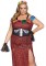 86871X 4 Pc Deluxe Day Of The Dead Beauty, Includes Dual Slit Printed Lace Dress