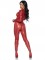 86892 Laser Cut Metallic Catsuit