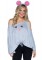 86900 2 Pc Mouse Poncho, Includes Mouse Face Poncho With Cold Shoulder Sleeve, K