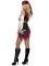 86906 4 Pc Wicked Pirate Wench, Includes Peasant Top With Chain Accent, Tattered