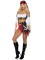 86906 4 Pc Wicked Pirate Wench, Includes Peasant Top With Chain Accent, Tattered