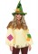 86935 2 Pc Scarecrow Poncho, Includes Fringed Poncho With Patch Detail And Match