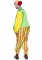 86941 2 Pc Circus Clown, Includes Satin Rainbow Jumpsuit With Ring Waist And Mat