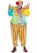 86941 2 Pc Circus Clown, Includes Satin Rainbow Jumpsuit With Ring Waist And Mat