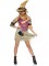 86943 4 Pc Scarecrow Cutie, Includes Patchwork Dress With Straw Accents, Burlap 