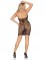 86962 Multi Net Halter Mini Dress