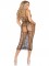 86969 Horizontal Net Maxi Dress