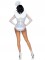 86983 3 Pc Heavenly Angel, Includes Holographic Sheer Bodysuit With Snap Crotch,