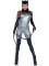 86996 4 Pc Feline Felon, Includes Holographic Catsuit With Boot Detail, Fishnet 