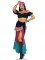 86997 3 Pc Crystal Ball Beauty, Includes Coin Trimmed Crop Top, Dual Slit Skirt 