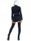 87061 2 Pc Golden Skeleton, Includes Long Sleeved Crop Top And Garter Skirt With