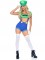 87071 3 Pc Gamer Sidekick, Includes Character Crop Top, Suspender Shorts With Ic