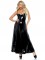 87075 Vinyl Ball Gown With Corset Lace Up Back