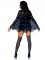 87082 Sheer Rhinestone Spiderweb Poncho