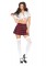 Sexy School Girls 2pc Set Red Medium/large