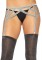 8887 Shimmer Lurex Elastic Garter Belt