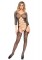 Industrial Net Long Sleeve Suspender Bodystocking