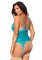 2 Pc Mesh And Stretch Lace Cami Garter With Hook N Eye Back Closure And Matching