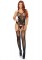 Seamless Lace Jacquard Net Suspender Bodystocking