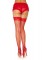9035 Spandex Fishnet Thigh Highs With Backseam And Stay Up Silicone Lace Top