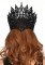 A2844 Glitter Die Cut Crown With Jewel Accent