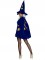 A2899 2 Pc Velvet Moon And Stars Cape And Wizard Hat