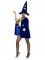 A2899 2 Pc Velvet Moon And Stars Cape And Wizard Hat