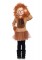 Cuddly Lion Petticoat Dress With Attached Furry Lion Mane Hood.