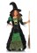 C49089 2 Piece Storybook Witch, Long Ruched Dress And Matching Hat