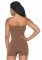 NK001 Seamless Opaque Microfiber Strapless Romper