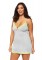 Plus Size Flirty Brushed Jersey Nightie With Scalloped Lace Trim