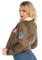 TG86735 Top Gun Womens Nylon Bomber Jacket With Interchangeable Name Badges