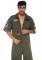 TG86774 Top Gun Mens Short Flight Suit With Interchangeable Name Badges