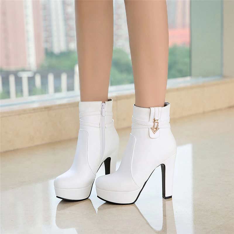 White online cuban heels
