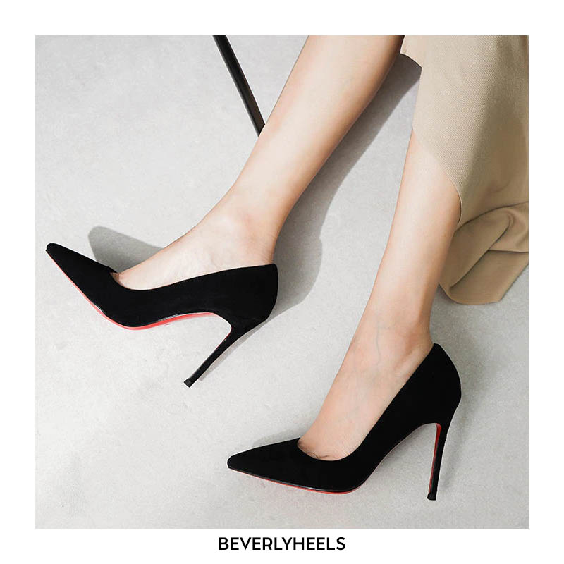 3 inch black pointed toe heels on sale