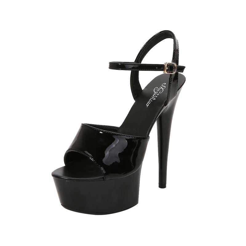 LIMITED COLLECTION Black Satin Strappy Platform Heels In Wide E Fit & Extra  Wide EEE Fit | Yours Clothing