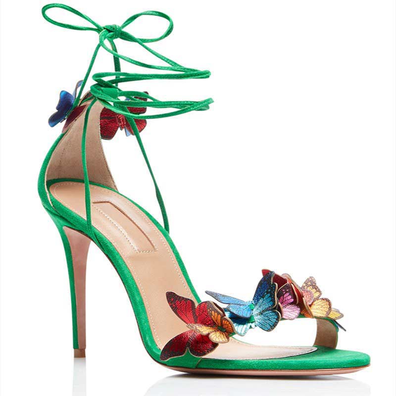 Beverly butterfly appliqué suede sandal sale