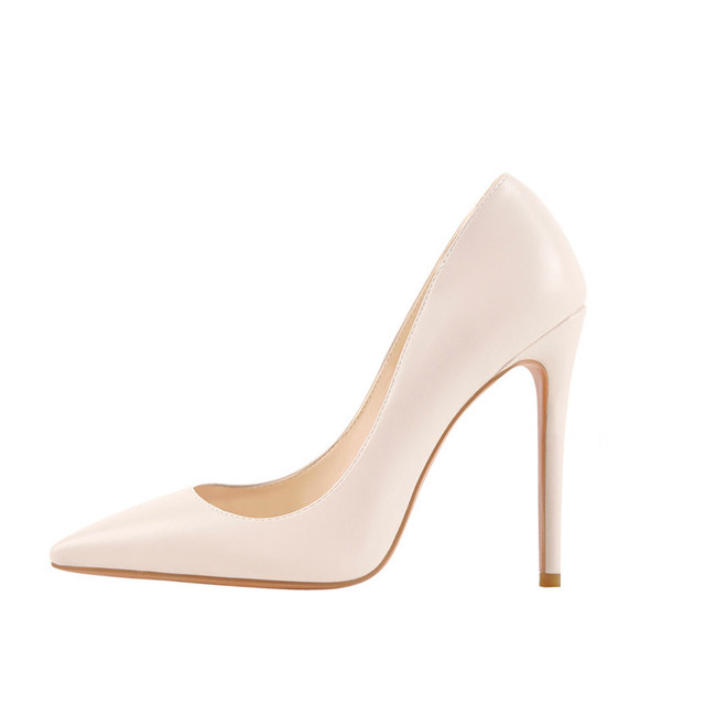 Pointed Toe Classic Stiletto Heels Patent Pumps - Beige - Upper Material: Patent
Insole Material: Faux Leather
Lining Material: Synthenic
Outsole Material: Rubber
Heels: 3.14 (8 cm) in Sexy Heels & Platforms