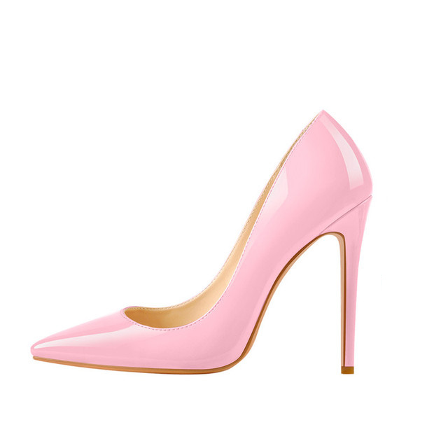 Pointed Toe Classic Stiletto Heels Patent Pumps - Pink - Upper Material: Patent
Insole Material: Faux Leather
Lining Material: Synthenic
Outsole Material: Rubber
Heels: 3.14 (8 cm) in Sexy Heels & Platforms