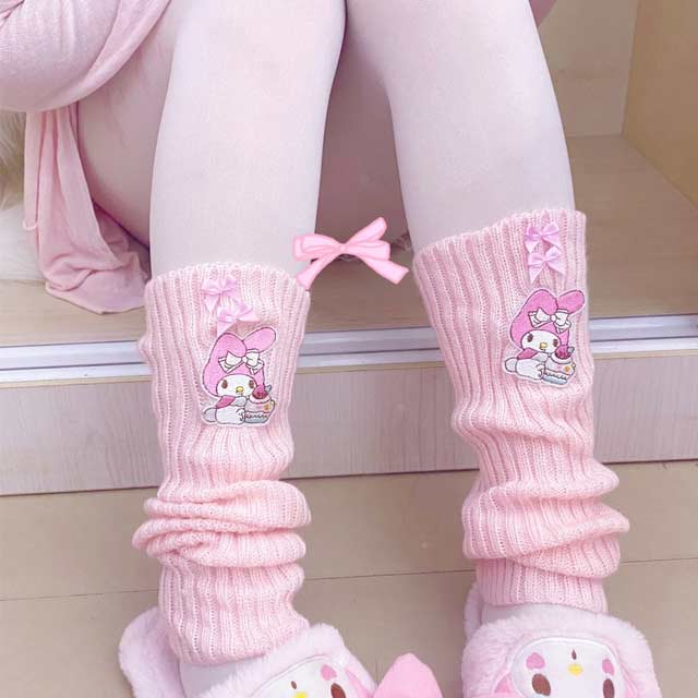 Kawaii Anime Egirl Leg Warmers Socks - Pink - NOTE:As Different Computers Display Colors Differently,The Color Of the Actual Item May Very Slightly From The Above Images. in Hosiery, Leggings, Stockings and Socks