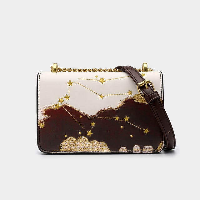 Little Prince Style Stars Chain Crossbody Handbag Bags - Brown - 【Handbags Type】 Shoulder Bags
【Material】 Faux Leather
【Size】 length18cm*height 12cm*width 2cm
【Capacity 】 Small Change, Cosmetics, Phone etc..
【Note】 Please allow 1-3cm differs due to manual measurement.


 in Bags, Backpacks, Handbags & Wallets